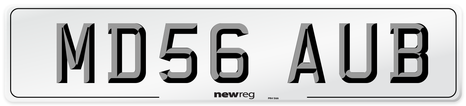 MD56 AUB Number Plate from New Reg
